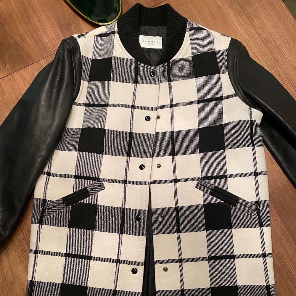 Sandro Leather Jacket Size 6